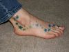 Feet tattoo design